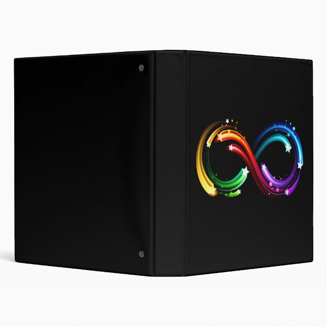 Infinity symbol of rainbow comets 3 ring binder (Background)