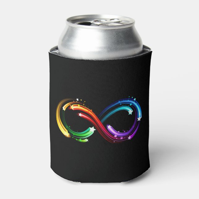 Infinity symbol of rainbow comets can cooler (Can Front)