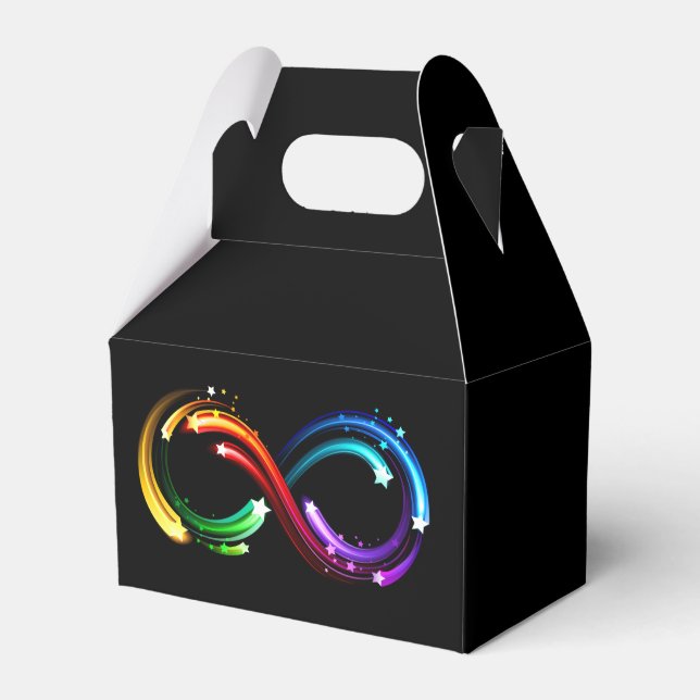 Infinity symbol of rainbow comets favor boxes (Front Side)