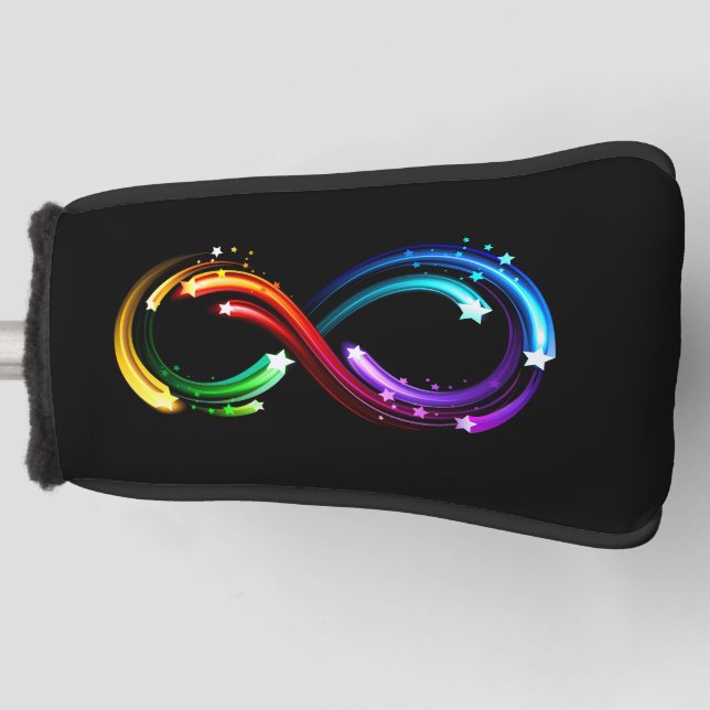 Infinity symbol of rainbow comets golf head cover (Front)