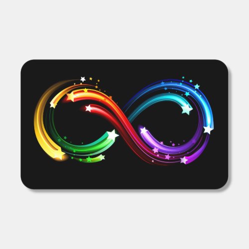 Infinity symbol of rainbow comets matchboxes