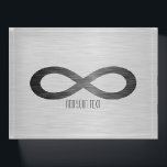 Infinity Symbol on Faux Metal Texture by STaylor Paperweight<br><div class="desc">Infinity symbol on faux metal texture glass paperweight. Images Copyright © Shirley Taylor. All Rights Reserved.</div>