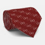 Infinity Symbol Pattern | Geek Dark Red Neck Tie