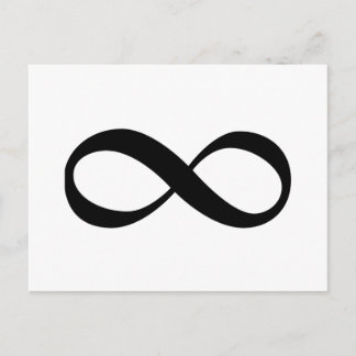 Infinity Symbol Postcard