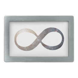 Infinity Symbol Rectangular Belt Buckle