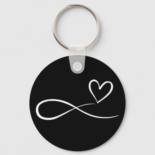 Infinity Symbol Sign Endless Forever Love Heart Keychain