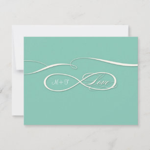 Infinity Symbol Sign Infinite Love Wedding Set RSVP Card