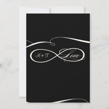 Infinity Symbol Sign Infinite Love Weddings Scroll Invitation by AudreyJeanne at Zazzle