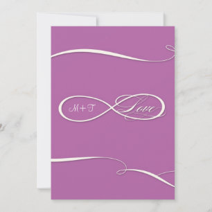 Infinity Symbol Sign Infinite Love Weddings Scroll Invitation