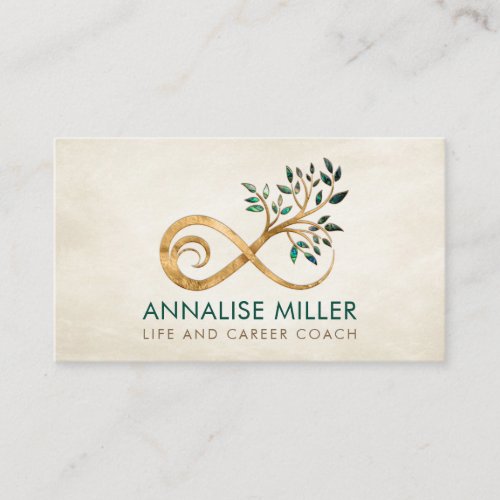 Infinity Symbol _ Tree branch Business Card