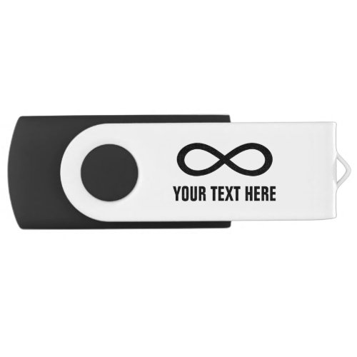 Infinity symbol USB pen flash drive