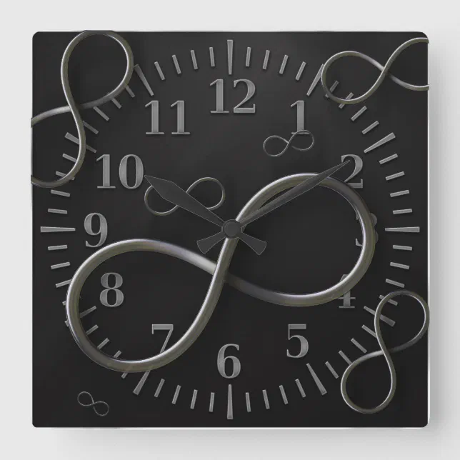 Infinity Clock Drawing Infinity Symbol Wall Clock | Zazzle