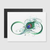 Infinity Symbol with Peacock Feather (Front/Back)