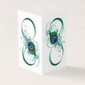 Infinity Symbol with Peacock Feather (Outside)