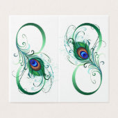 Infinity Symbol with Peacock Feather (Outside Unfolded)