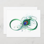 Infinity Symbol with Peacock Feather (Front/Back)