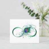 Infinity Symbol with Peacock Feather (Standing Front)