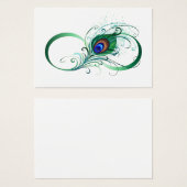 Infinity Symbol with Peacock Feather (Front & Back)