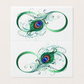 Infinity Symbol with Peacock Feather (Outside Unfolded)