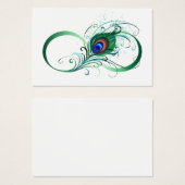 Infinity Symbol with Peacock Feather (Front & Back)