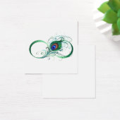 Infinity Symbol with Peacock Feather (Desk)