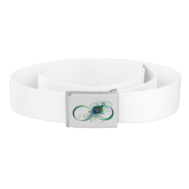 Infinity Symbol with Peacock Feather Belt (Coil)