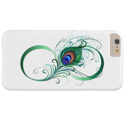 Infinity Symbol with Peacock Feather Barely There iPhone 6 Plus Case