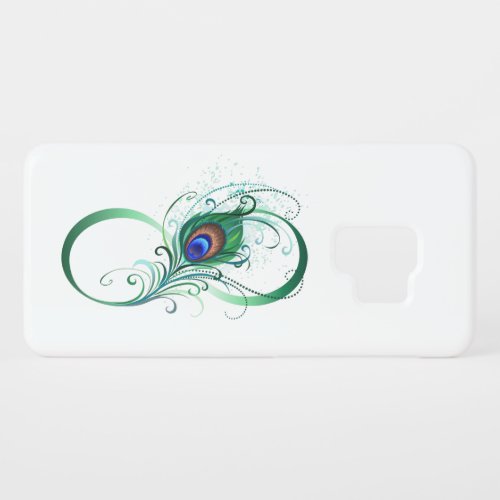 Infinity Symbol with Peacock Feather Case_Mate Samsung Galaxy S9 Case