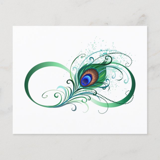 Infinity Symbol with Peacock Feather Flyer (Front)