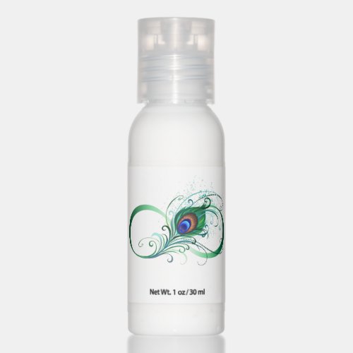 Infinity Symbol with Peacock Feather Hand Lotion