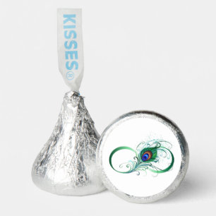 Infinity Symbol with Peacock Feather Hershey®'s Kisses®