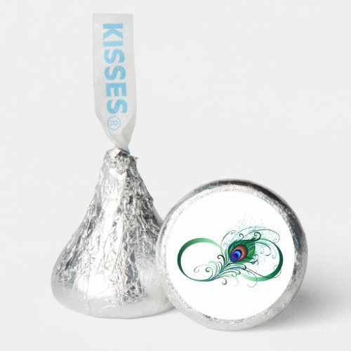 Infinity Symbol with Peacock Feather Hersheys Kisses