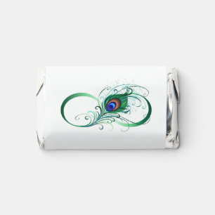 Infinity Symbol with Peacock Feather Hershey's Miniatures