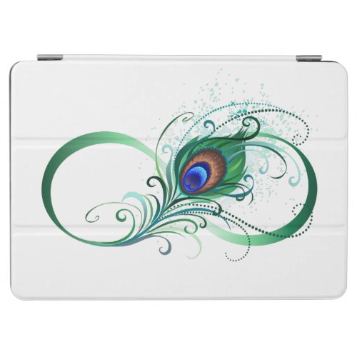 Infinity Symbol with Peacock Feather iPad Air Cover