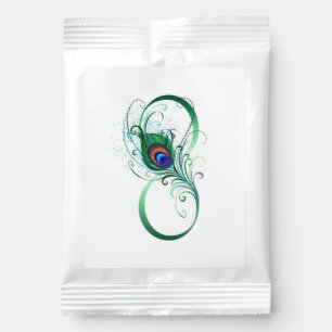 Infinity Symbol with Peacock Feather Lemonade Drink Mix