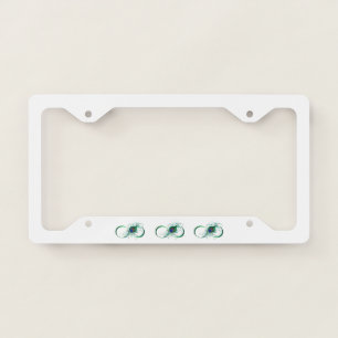 Infinity Symbol with Peacock Feather License Plate Frame