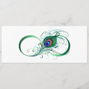 Infinity Symbol with Peacock Feather Menu
