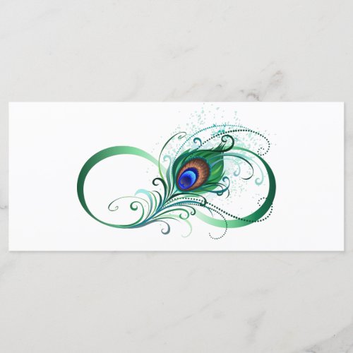 Infinity Symbol with Peacock Feather Menu