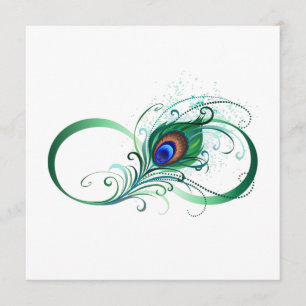 Infinity Symbol with Peacock Feather Menu
