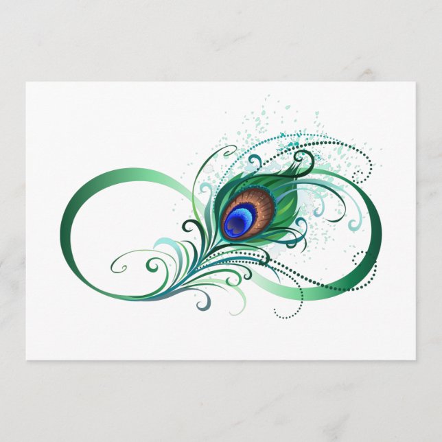 Infinity Symbol with Peacock Feather Program (Front)
