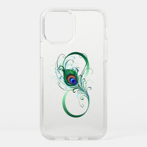 Infinity Symbol with Peacock Feather Speck iPhone 12 Pro Case