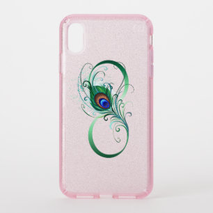 Infinity Symbol with Peacock Feather Speck iPhone XS Max Case