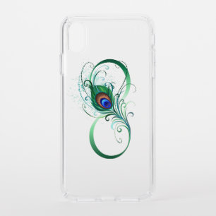 Infinity Symbol with Peacock Feather Speck iPhone XS Max Case