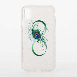 Infinity Symbol with Peacock Feather Speck iPhone XS Max Case