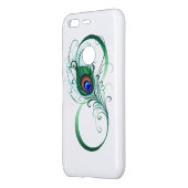 Infinity Symbol with Peacock Feather Uncommon Google Pixel Case (Back/Left)