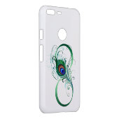 Infinity Symbol with Peacock Feather Uncommon Google Pixel XL Case (Back/Right)