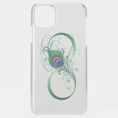 Infinity Symbol with Peacock Feather iPhone 11 Pro Max Case