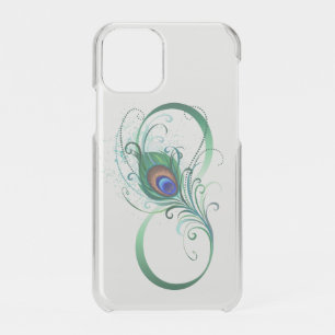 Infinity Symbol with Peacock Feather iPhone 11 Pro Case