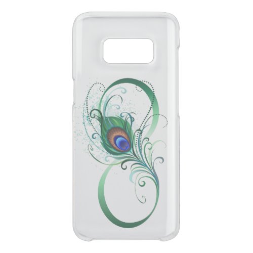 Infinity Symbol with Peacock Feather Uncommon Samsung Galaxy S8 Case