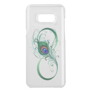 Infinity Symbol with Peacock Feather Uncommon Samsung Galaxy S8+ Case